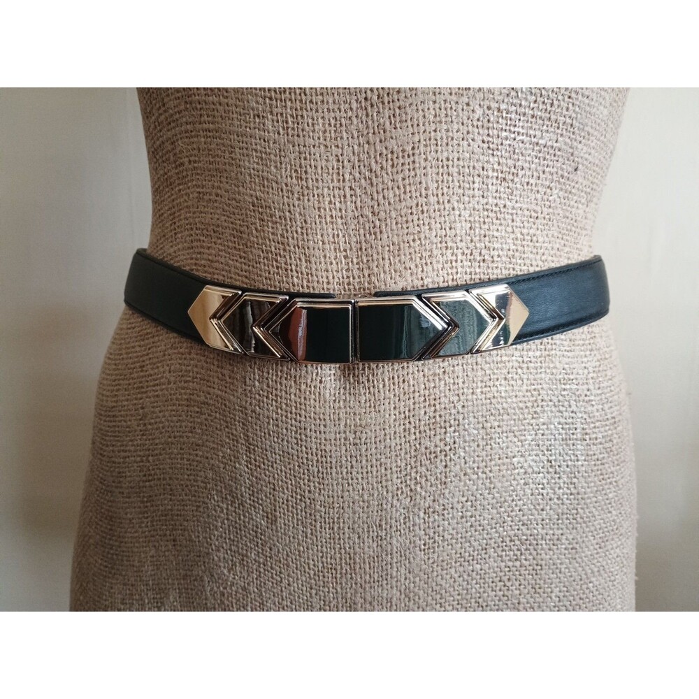 White House Black Market Belt Silver Arrow Buckles Women's Sz XS/S Adjustable